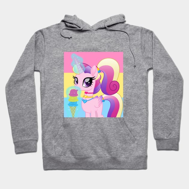 panromantic pride Princess Cadance Hoodie by CloudyGlow